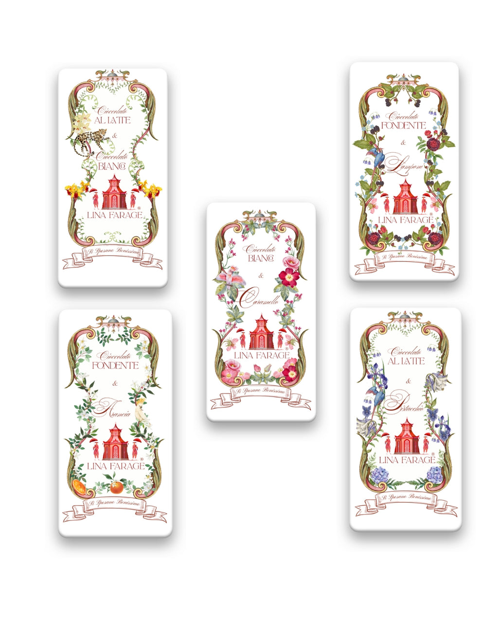 Libreria 5 Tavolette "Pagoda"