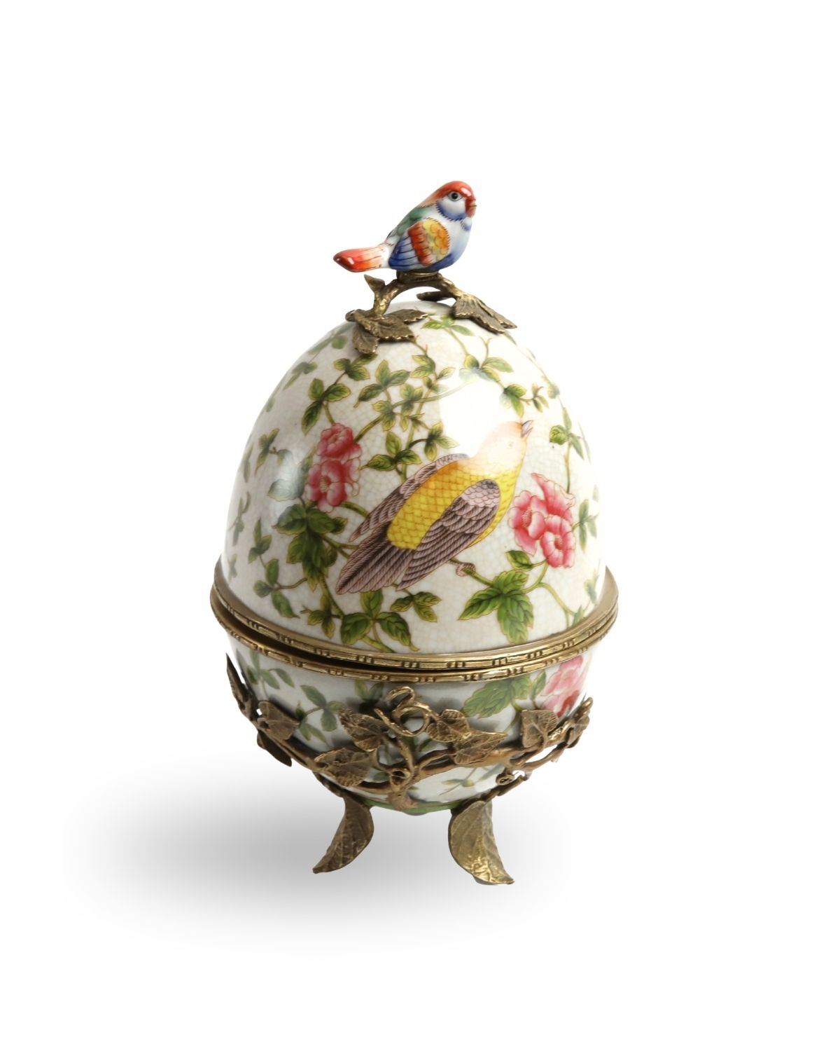 Cappelliera con Uovo di Porcellana "Giardino Segreto"