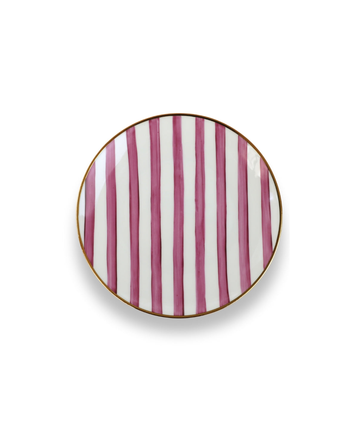 Piatto da Dessert "Righe" Rosa