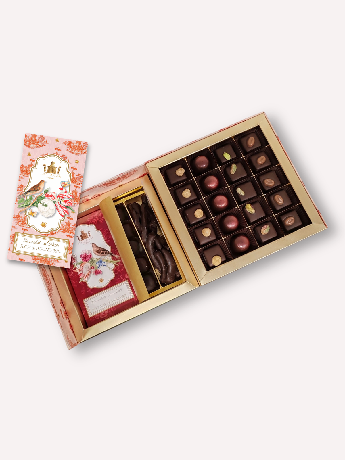 Scatola a Ventaglio con Cioccolatini Assortiti 550g