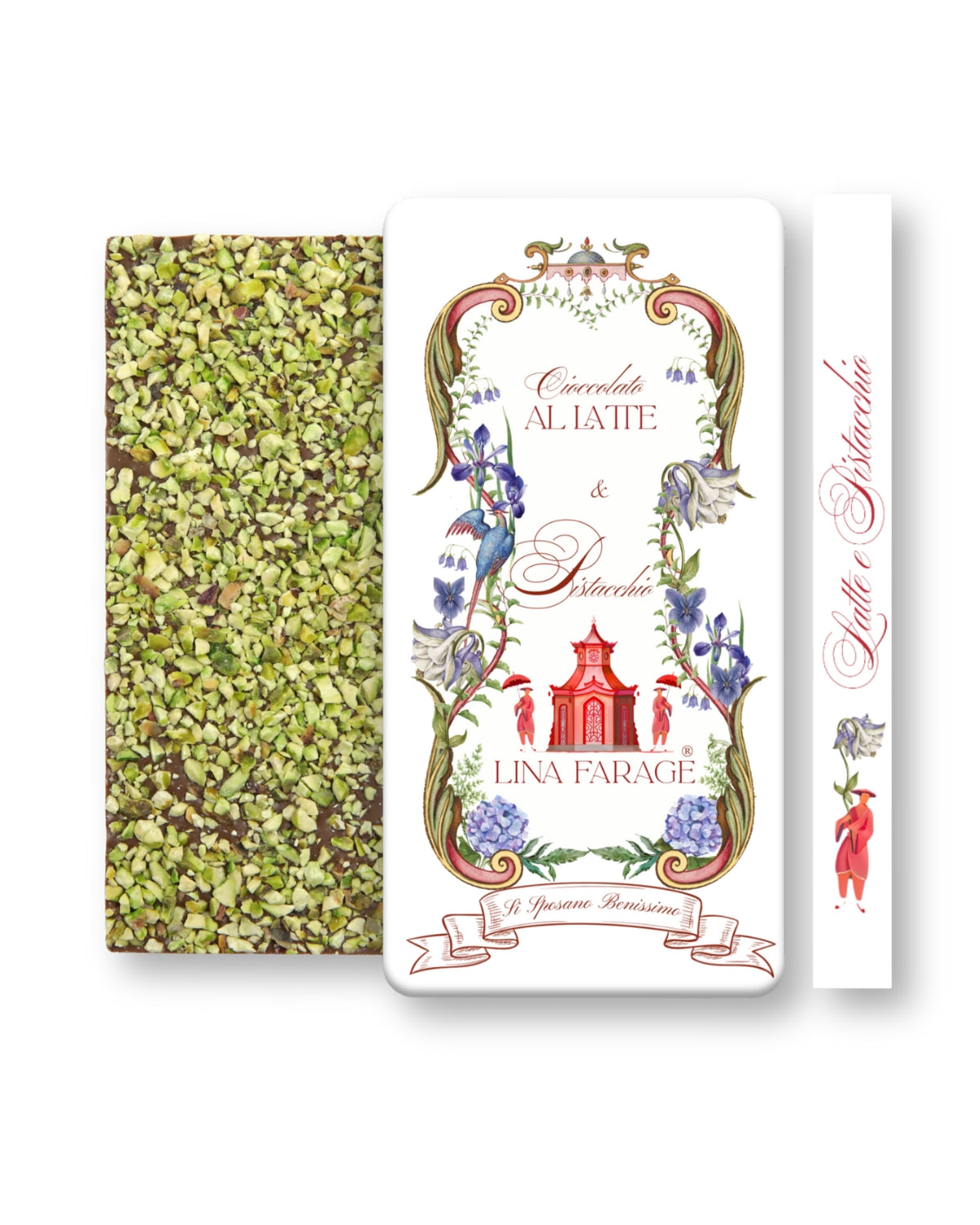 Cioccolato  al Latte e Granella di Pistacchio