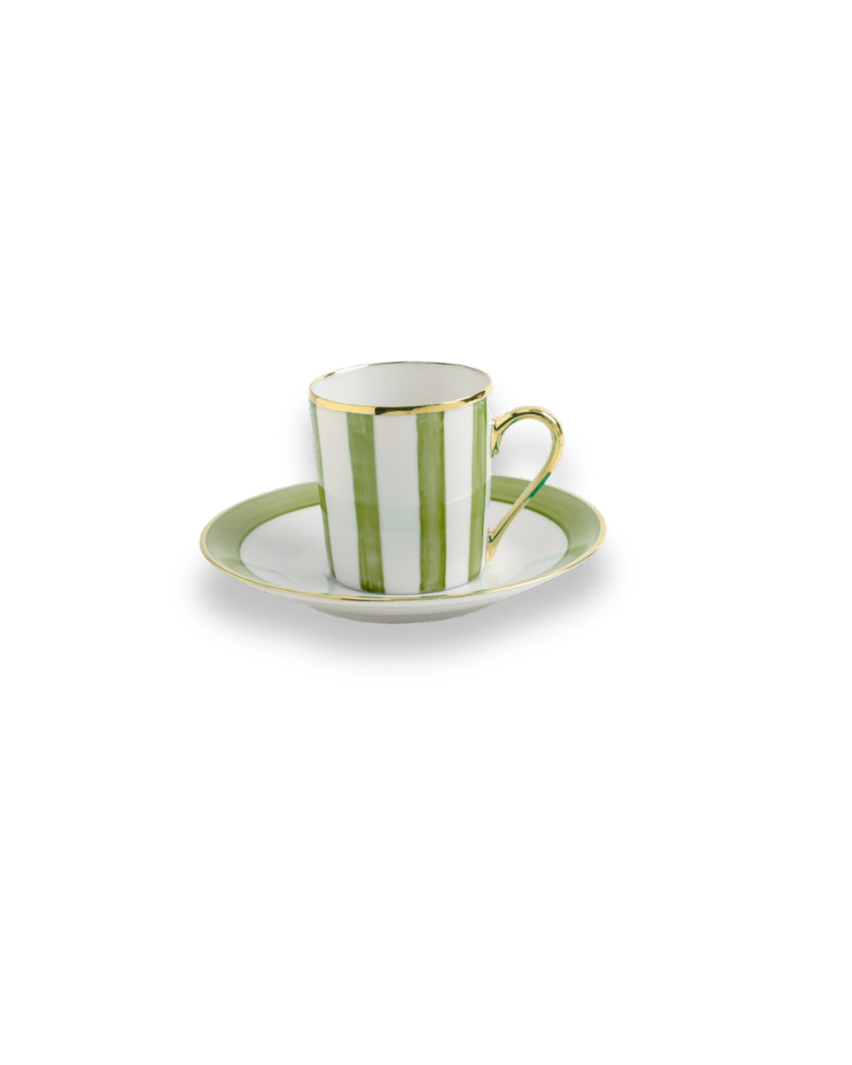 Tazza da Espresso "Righe" Verde Salvia