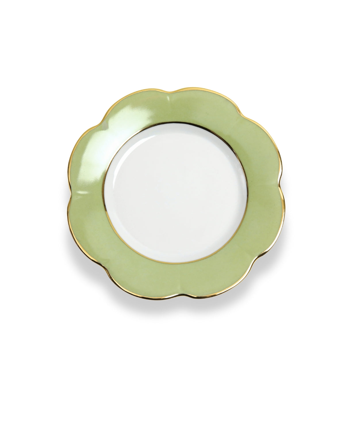 Piatto da Dessert "Papillon" Verde Salvia