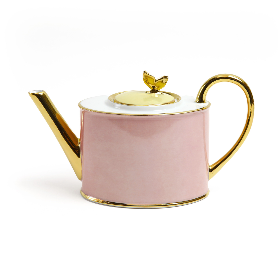Teiera "Papillon" Rosa Antico